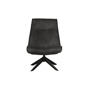 Draaifauteuil kunstleer zwart